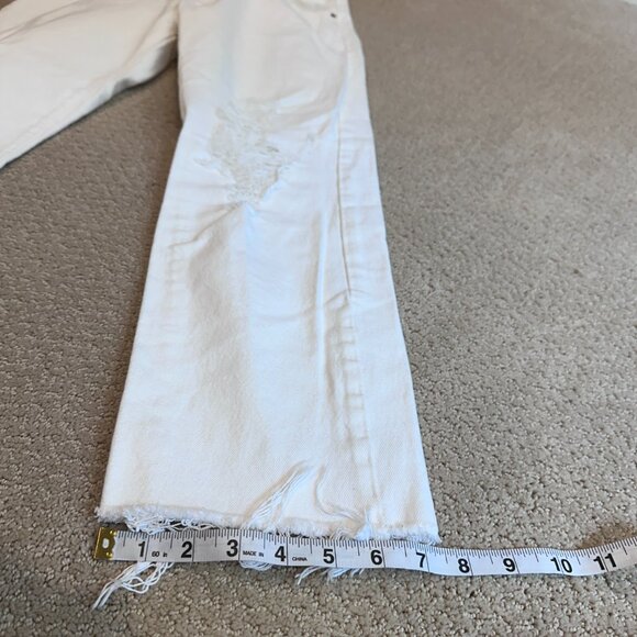 Levi’s Jeans 501 Premium White High Rise Straight Leg Boho Sz 31 #PC9-36200-0216 - Picture 12 of 16
